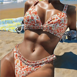 Traje de Baño <span class=keywords><strong>JSN</strong></span> 2024 para Mujer, Bikini Amarillo, Push-Up, Corte Alto, Color Sólido, Verano, 1 Pieza, Spandex/Poliéster, Ecológico, Venta al Por Mayor - Product Image 2