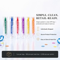 Bougies d'anniversaire personnalisées en forme de lettre pour gâteau, avec inscription Joyeux Anniversaire, six couleurs vives dans un seul sac OPP, vente en gros, approvisionnement en vrac