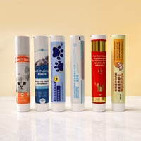 Envases de Tubo para Alimentos para Mascotas de Aluminio y Plástico Personalizados al por Mayor, Tapa de Rosca, Impresión UV Ecológica, Diámetro de 12.7-35 mm, Personalizado