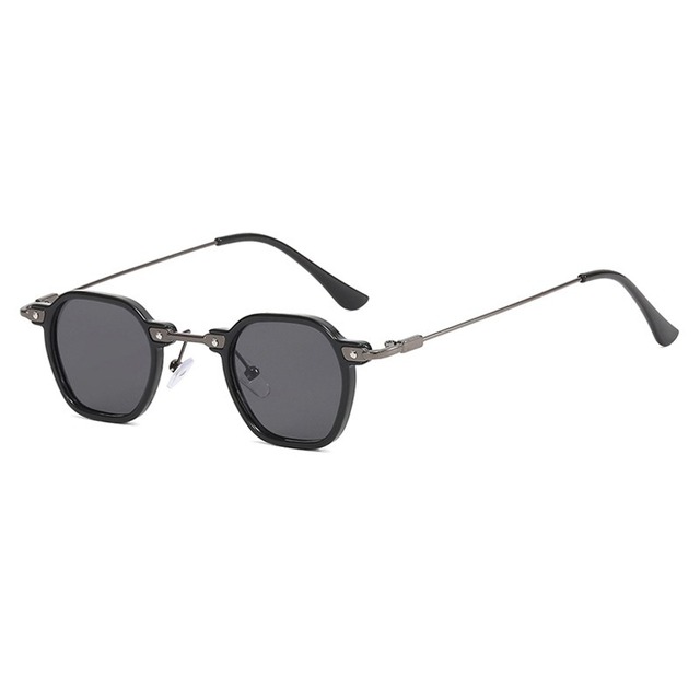 KD-8042 New Fashion Small Frame Sunglasses Men's and Women's Wholesale Polygon Metal Sunglasses