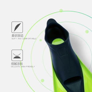 Junhaiins Snorkeling Professional Long Flippers Tpr Material Size L Blue Swimming Diving Fins - Product Image 3