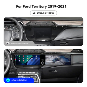 ZWNAV Double écran 24,6 pouces pour Ford Territory 2019-2021 <span class=keywords><strong>Android</strong></span> 15 Autoradio GPS Navi Tableau de bord numérique - Product Image 2