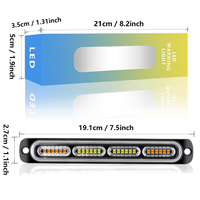 24 LED Gelb Blinklicht Not blinklicht für PKW und LKW 12V-24V Warn gefahr Blinklicht