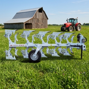 Cultivateur agricole robuste avec charrue réversible hydraulique à 4 lames pour travaux de labour à grande échelle - Product Image 6