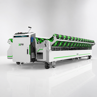 Machine de découpe de gazon robuste à enroulement automatique, largeur 16 pieds, commande PLC pour terrains de sport commerciaux