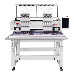 Nueva Máquina de Bordar Industrial Computarizada Profesional de 2 Cabezales y 12 Agujas, 1200 RPM, con Recorte Automático para Prendas - Product Image 3