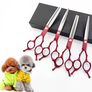कुत्तों और बिल्लियों के लिए पेशेवर पालतू ग्रोमिंग कैंची सेट-नाखून ट्रिमर बाल काटने वाले बाल काटने के लिए - Product Image 4