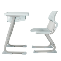 Set Meja dan Kursi Sekolah Plastik Ergonomis - Furnitur Kelas Modern, Tahan Lama, dan Ramah Lingkungan untuk Siswa SD