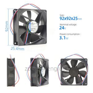 พัดลมระบายความร้อนแบบแกน ebmpapst รุ่น 3414NHH 24V DC 3.2W 3250RPM ขนาด 92x92x25 มม. 9225 9 ซม. สำหรับอุปกรณ์สื่อสารหุ่นยนต์ อินเวอร์เตอร์ - Product Image 2