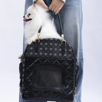 Luxe étanche transporteurs pour animaux de compagnie chien sacs à dos carré chat sac de voyage respirant maille grande capacité chat accessoires fournitures pour animaux de compagnie
