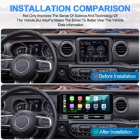 Système de navigation GPS Android NaviHua 12,3 pouces pour Jeep Wrangler JL 2018-2022, autoradio multimédia CarPlay