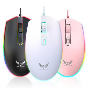 เซอร์โคแคท วี 6 เมาส์สำหรับเล่นเกมแบบออปติคอลสีขาว 4 ปุ่มไฟ RGB แบบมีสาย USB โฟโตอิเล็กทริคสำหรับอีสปอร์ต - Product Image 3