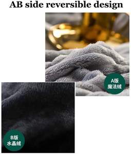 Housse <span class=keywords><strong>de</strong></span> couette Super douce en polaire, couverture <span class=keywords><strong>de</strong></span> couette Super douce et chaude, <span class=keywords><strong>de</strong></span> Style européen, en flanelle magique, grandes tailles, couleur du ciel - Product Image 3