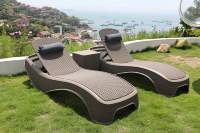 Chaise longue de piscine commerciale OEM pour extérieur, chaise longue de plage, transat de piscine