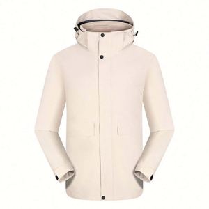 Veste d'hiver imperméable pour homme 3 en 1, coupe-vent, avec logo personnalisé et doublure en polaire - Product Image 4