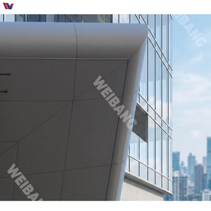 Panneau de mur rideau en alliage d'aluminium, revêtement en poudre, imperméable, revêtement extérieur, façade, matériau de construction - Product Image 5