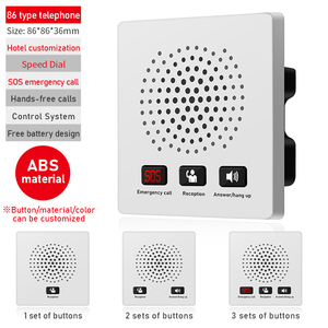 Hệ thống gọi khẩn cấp gắn tường 86 loại cho đầu giường bệnh viện & phòng khách sạn-D86-XY01 nút SOS ngay lập tức - Product Image 5