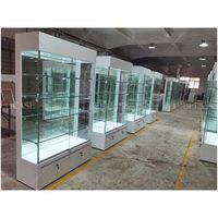 Vitrine d'Exposition en Verre de Haute Qualité pour Bijoux, Meuble d'Agencement en Bois de Boutique, Présentoir pour Magasin de Tabac