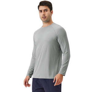 Men's Ice Silk Sun-Protective <strong>Long-Sleeve</strong> <strong>T</strong>-<strong>Shirt</strong> Breathable Cool Feeling Outdoor Running Fitness O-neck Sports <strong>T</strong> <strong>Shirt</strong> for Men - Product Image 1