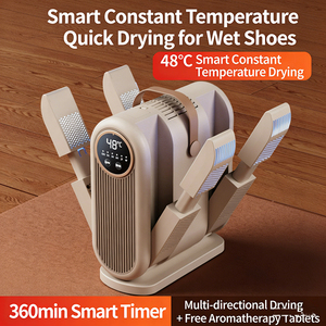 Secador <span class=keywords><strong>de</strong></span> Zapatos Portátil, Calentador <span class=keywords><strong>de</strong></span> Botas con Soplador <span class=keywords><strong>de</strong></span> Aire Caliente, Soporte Ajustable y Temporizador, Diseño Plegable y Secado Rápido para Zapatos - Product Image 6