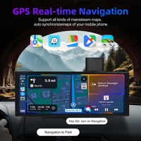 Moniteur de voiture portable 11,4'' avec écran tactile intégré, permet la téléchargement d'applications, enregistreur vidéo 180° °   Caméra embarquée rotative et réglable en hauteur