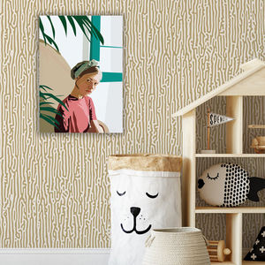 Livraison directe affiches de conception graphique personnalisées décor de salon affiches en étain de mode aimant monté abstrait affiche murale en métal - Product Image 3