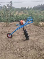 Foreuse thermique puissante 72 cm³ pour travaux agricoles et de jardinage, perceuse de sol pour la construction agricole et le forage de poteaux – Approvisionnement direct usine