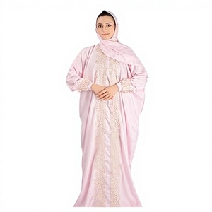 Loriya Hot Selling Casual Breathable Cotton <b>Abaya</b> Designs Islamic Clothing <b>Plain</b> Modest Muslim Women Floor Length Flowy - Product Image 3