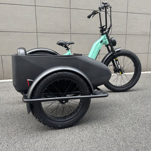 Новый трехколесный электрический велосипед с боковым автомобилем 500 Вт Электрический трехколесный велосипед с откормочными шинами 20-дюймовый электрический велосипед с боковым автомобилем - Product Image 6