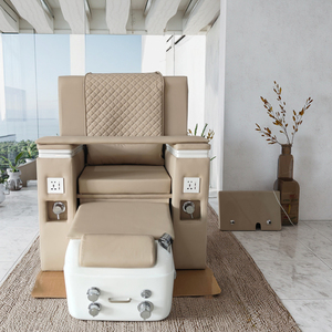Living Room Furniture, <b>Electric</b> Luxury Multifunctional Brown Pedicure Chair with Back Lifting Manicure Special Beauty Salon - Product Image 1