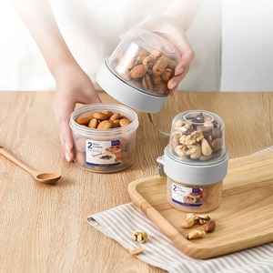 Portable Double Layer Food <b>Storage</b> <b>Jar</b> Fresh Keeping Box <b>For</b> Salad Yogurt Cereals <b>Kitchen</b> Accessory - Product Image 3