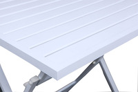 Meubles d'extérieur en aluminium Joyeleisure, table pliante portable, tables carrées légères