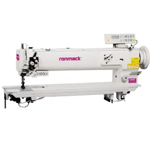 RONMACKRM-1560N-L25-7 Auto Trimmer Air Footlifter Long Arm Single Needle Compound Feed Heavy Duty Lockstitch Sewing Machine