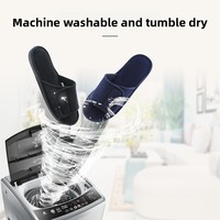 Chaussons d'intérieur ajustables en daim respirant et durable, à bout ouvert, avec semelle TPR, insonorisants, absorbant la transpiration et amortissant les chocs, personnalisables