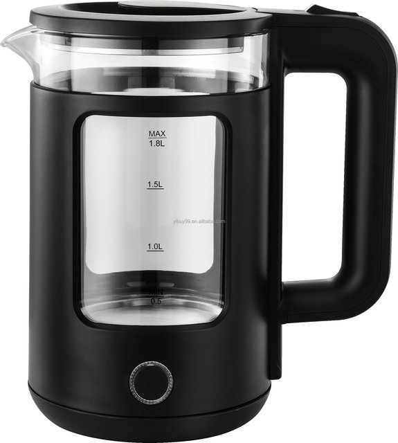 Professional Cordless Electric Kettle 1.8L Glass Keep Warm Colored 220V for Household Use
