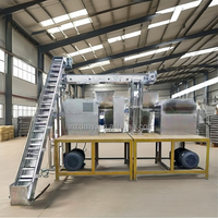 Ligne de production commerciale entièrement automatique de nouilles de sarrasin et de pâtes mélangées avec moteur, en acier inoxydable 304, haute capacité