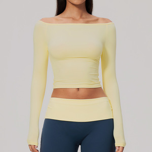 Combinaison de sport respirante à manches longues et ajustée avec logo personnalisé, idéale pour la course et le yoga, avec effet amincissant à la taille - Product Image 6