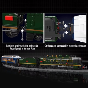 Mould King 12025S Voiture technique télécommandée, locomotive ferroviaire française SNCF 231, modèle de train, jouets pour enfants, blocs de construction - Product Image 4