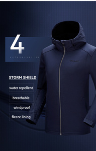 PELLIOT <span class=keywords><strong>Veste</strong></span> Softshell de <span class=keywords><strong>randonnée</strong></span> imprimée pour adultes, légère et de qualité supérieure, avec doublure en polaire pour l'extérieur - Product Image 5