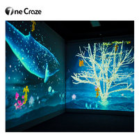 Sistema de Software de Pantalla de Video de Realidad Virtual Original, Proyector de Pared y Piso Interactivo Inmersivo con Holograma 3D