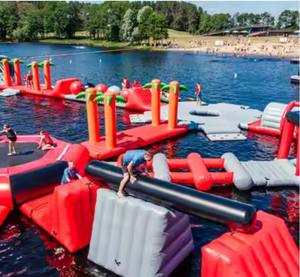 Parcours d'obstacles gonflable aquatique |   Attraction de parc aquatique flottant pour les lacs et les stations balnéaires - Product Image 2