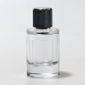 luxury custom perfume glass bottles with cap from europe round 30ml 50ml 100ml atomizer spray perfume glass bottles