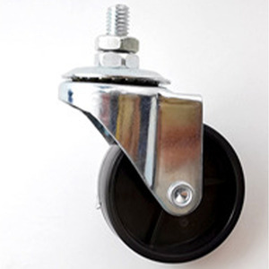 Ruedas Giratorias con Placa Superior de 2.0 mm, Plástico Resistente, Silenciosas, Resistentes al Desgaste, Tipo Tornillo, Sin Freno, Universales para Sillas y Equipaje - Product Image 2