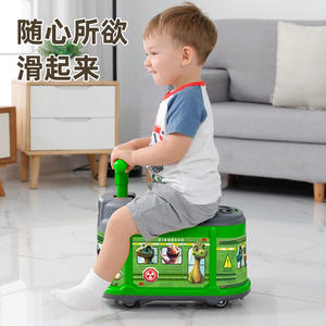 Eggbaby Dinosaur Twist Car, Coche de Empuje Silencioso de 4 Ruedas con Almacenamiento, para Niños de 4 a 6 Años, Unisex - Product Image 2