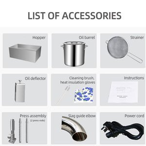 Cold Press <b>Oil</b> <b>Machine</b> & <b>Oil</b> Extraction Equipment for Home/Small Business - Stainless Steel Automatic <b>Oil</b> Press <b>Machine</b> Peanut O - Product Image 5