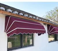 Auvent de fenêtre manuel en aluminium pour extérieur, pare-soleil français, auvent de balcon