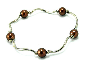 Perles de pierre fissurées Bracelet de perles de verre en cristal <span class=keywords><strong>S</strong></span> Pipe Bracelet extensible en perles élastiques et bijoux en tube