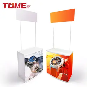 Factory Price Display table retail Portable exhibition Display Counter Promotion Table advertisement table