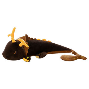 Peluche Corto del Dragón <span class=keywords><strong>Divino</strong></span> Yuan Zhongli, Figura de la Serie El Viaje Mortal, Muñeco de Transformación Inmortal, Almohada, Periférico - Product Image 5