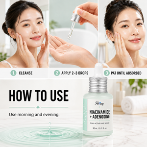 Sérum facial anti-rides OEM 30 ml avec 10 % de niacinamide et d'acide hyaluronique, éclaircissant naturel, sans parabène, pour femmes, usage domestique - Product Image 4